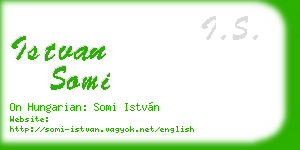 istvan somi business card